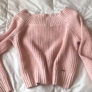 Off shoulder sweater
